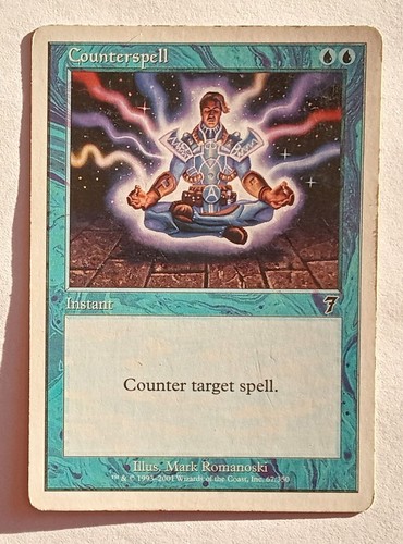 Magic MTG - Counterspell - 7th Seventh Edition - MP