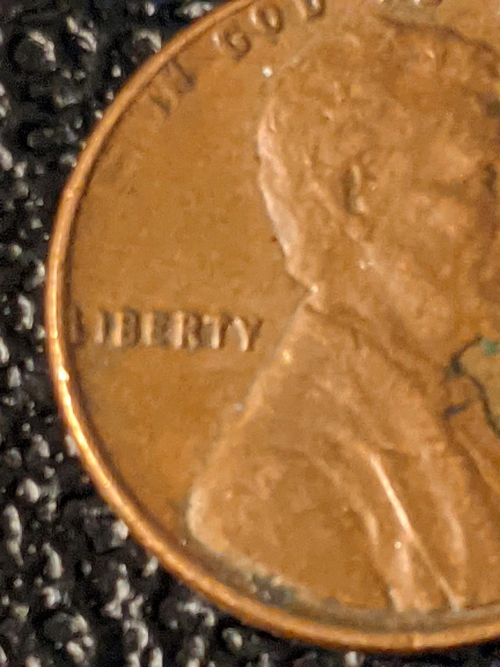 1966 Lincoln Penny - Error "L" On Edge, Rare! - Image 4 of 4