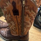 Ariat Brown Ostrich Leather Western Cowboy Boots Side Zip US 10.5 — photo 5