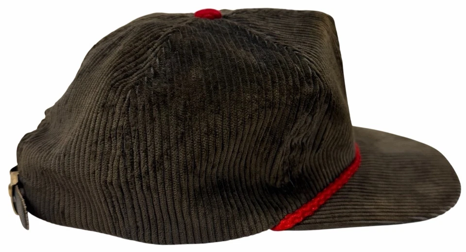 Sombrero vintage de pana de los años 80 "Golf Utah" con correa de cuero de Imperial Headwear Foto 2 de 4