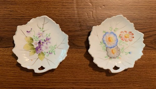 Lot of (2) Rossetti Chicago Porcelain Saucers 4.5" - Made in Occupied Japan