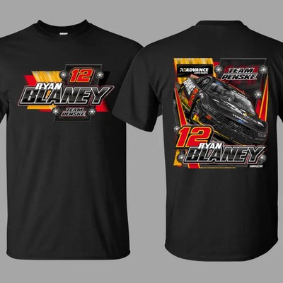 Ryan Blaney #12 Team Penske NASCAR Graphic T-shirt, Vintage Streetwear Racing