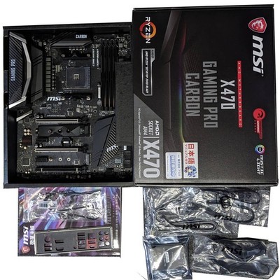 MSI X470 GAMING PRO CARBON AM4 Motherboard LED Cables Used