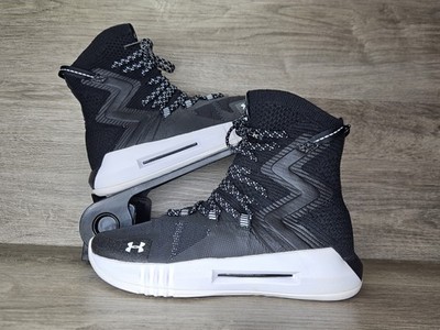 Under Armour Highlight Ace 2.0 Black White 3021376-001 Women's 6.5 Used NO BOX 