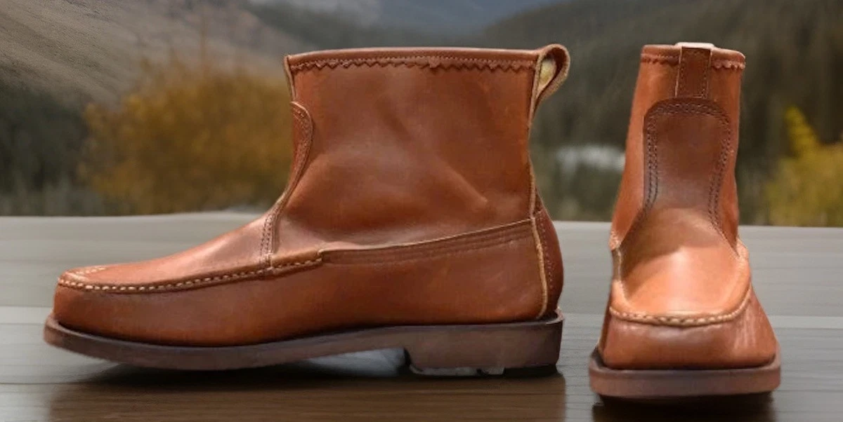 靴 russell moccasin knock about boot Russell Moccasin Knock A'bout Boots Knockabout 9 E Brown Suede | eBay