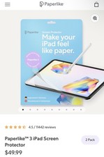 Paperlike - 3.0 Screen Protector 2-Pack for 2024/2025 Apple iPad Pro 11"