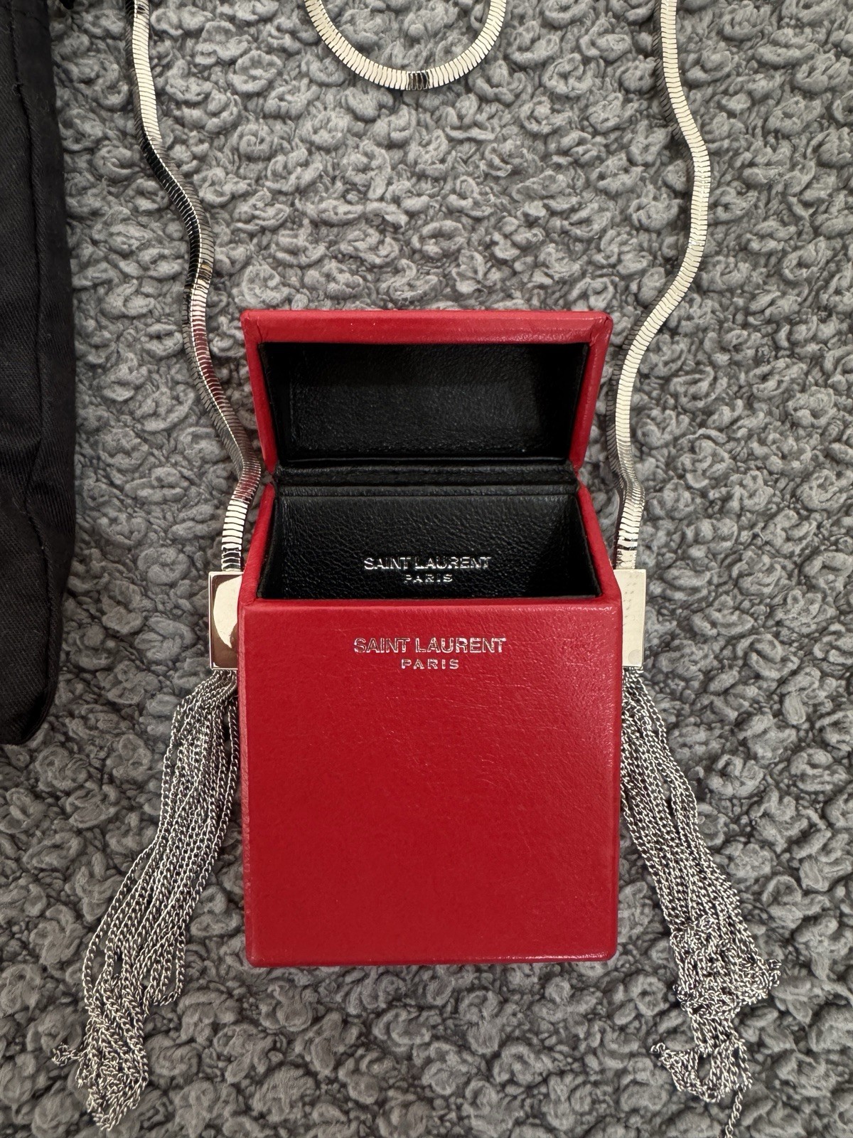 Borsa da fumo Saint Laurent rossa