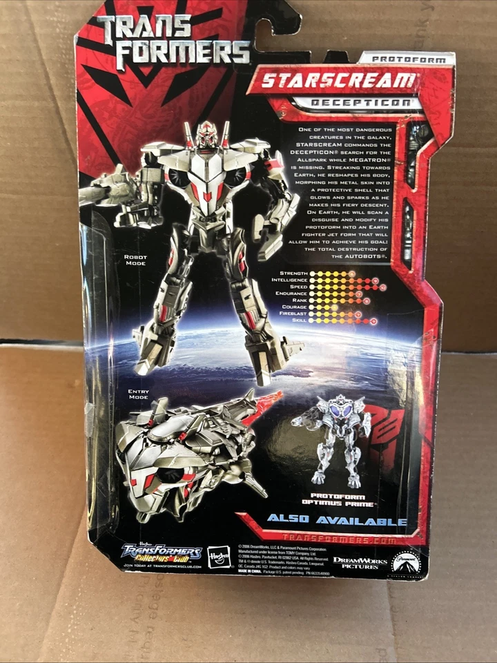 Hasbro 2006 Transformers Protoform Starscream Decepticon Deluxe Movie Preview - Image 2 of 3