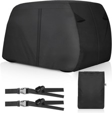 Golf Cart Cover 4 Passenger Heavy Duty, 420D Waterproof Golf Cart Accessories Ex