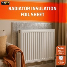 Radiator Reflector Foil 10M Heat Insulation Sheet Energy Saving Easy Install Pro