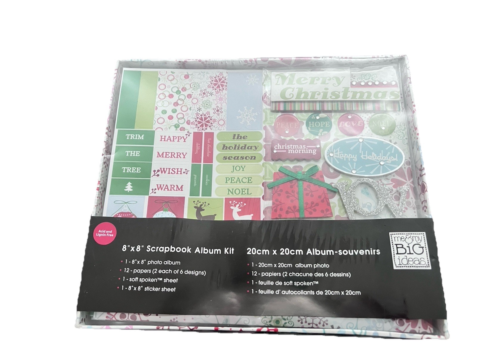 Vintage 2008 Me&My Big Ideas Christmas Scrapbook Album Kit New Sealed