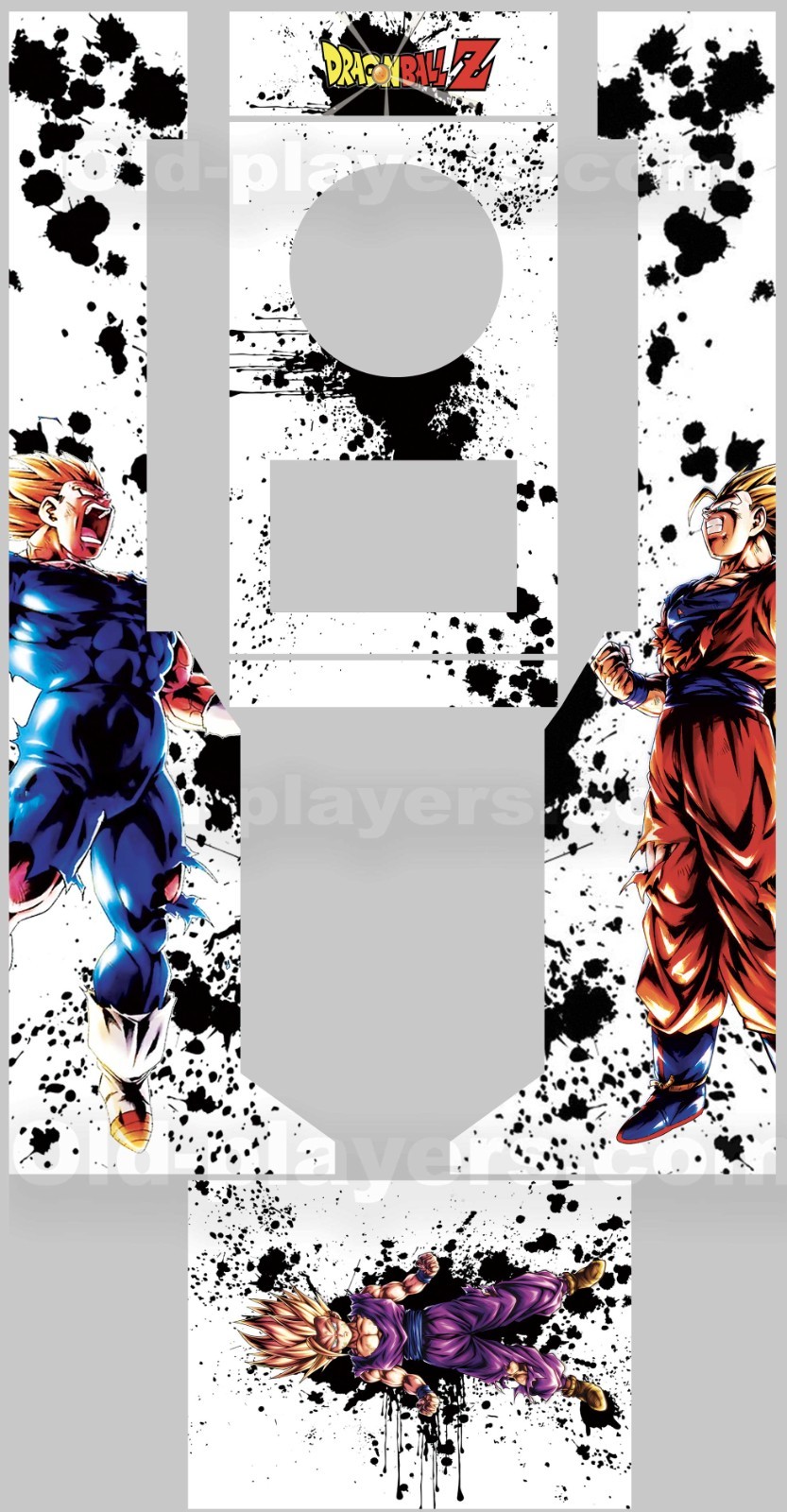 Stickers Dragon Ball Z Dartcab autocollant pour habillage de jeux de bar et fléchette