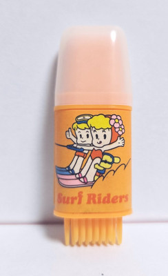 Retro Japan Eraser with Case DAIWA Old Vintage Orange