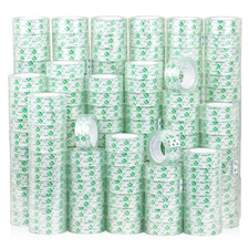 192 Rolls Crystal Clear Transparent Tape, Clear Tape Refills Rolls for Dispenser