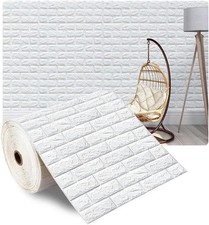 70cmx1/5/10m 3D Wallpaper Decoration Self-adhesive Antique Foam Brick Wallpaper