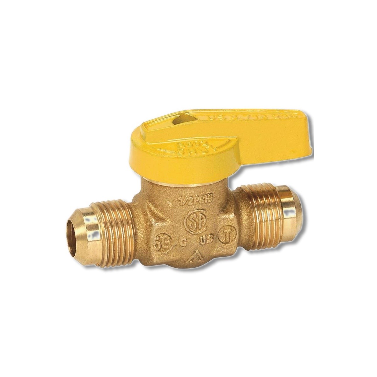 Homewerks 3/8 in Brass Flare Gas Ball Valve VGV1LHT2