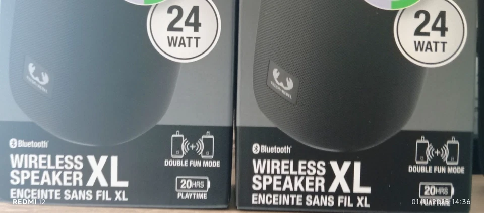 coppia casse bluetooth 24 watt con sistema double fun mode 20 ore di play mode  - Immagine 3 di 3