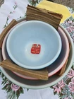 PYREX PRIMARY MIXING BOWLS (3) NEVER USED