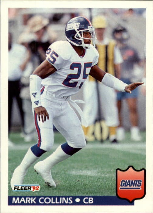 1992 Fleer #289 Mark Collins - FB