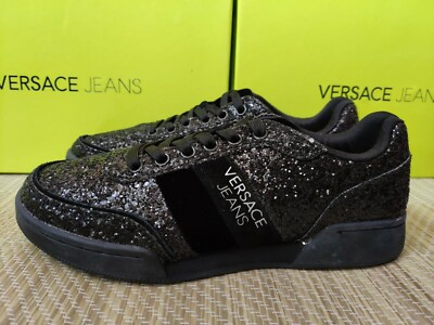 womens black versace trainers