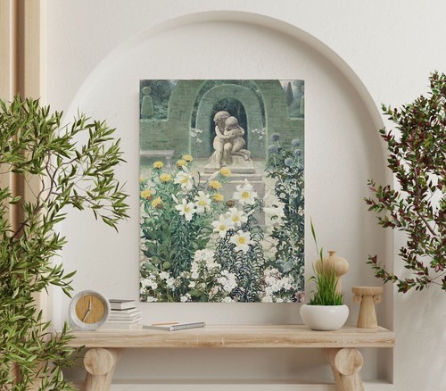 Panel de cerámica mural/mosaico de azulejos de Lily Garden - Impresión de flores Isabel Codrington - Imagen 3 de 4