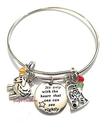 Il Piccolo Principe Le Petit Prince Bangle Bracciale Rosa Si Vede Bene Col Cuore Ebay