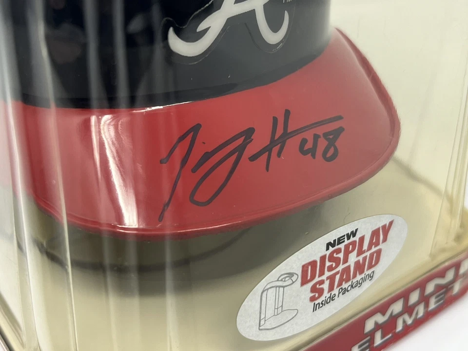 Tommy Hanson #48 Signed Mini Batting Helmet - Atlanta Braves - Image 2 of 4