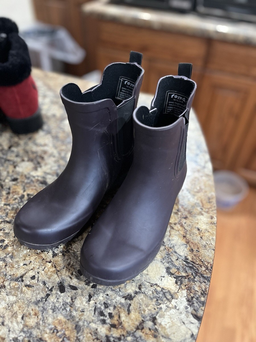 Chelsea Gray Rain Boots Women's Shoes Ladies Custom Grey