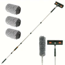 144/206CM Extendable Splicing Rod Floor Scraper Household Window Cleaning Wiper 