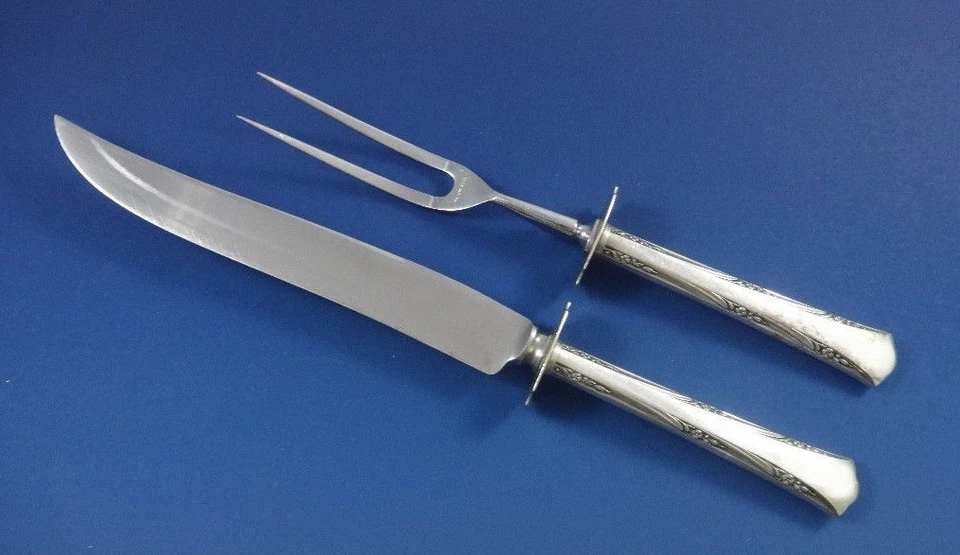 Juego de cubiertos Greenbrier de Gorham de plata esterlina para 8 servicio tamaño cena Foto 3 de 4