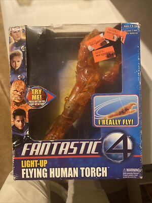 Fantastic 4 Flying Human Torch Light-Up Action Figure
