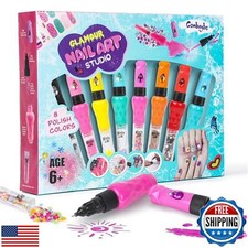 Kids Nail Polish Set for Girls, Nail Art Kit for Ages 7-12 - Girl Gifts - Nai