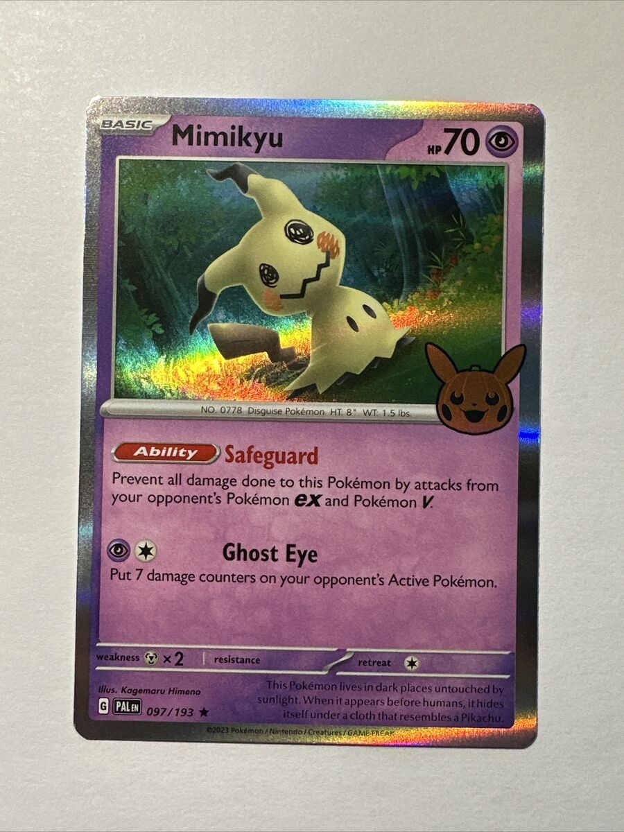 Mimikyu Pokemon Card Holo 2020 Trick Or Trade Halloween Special