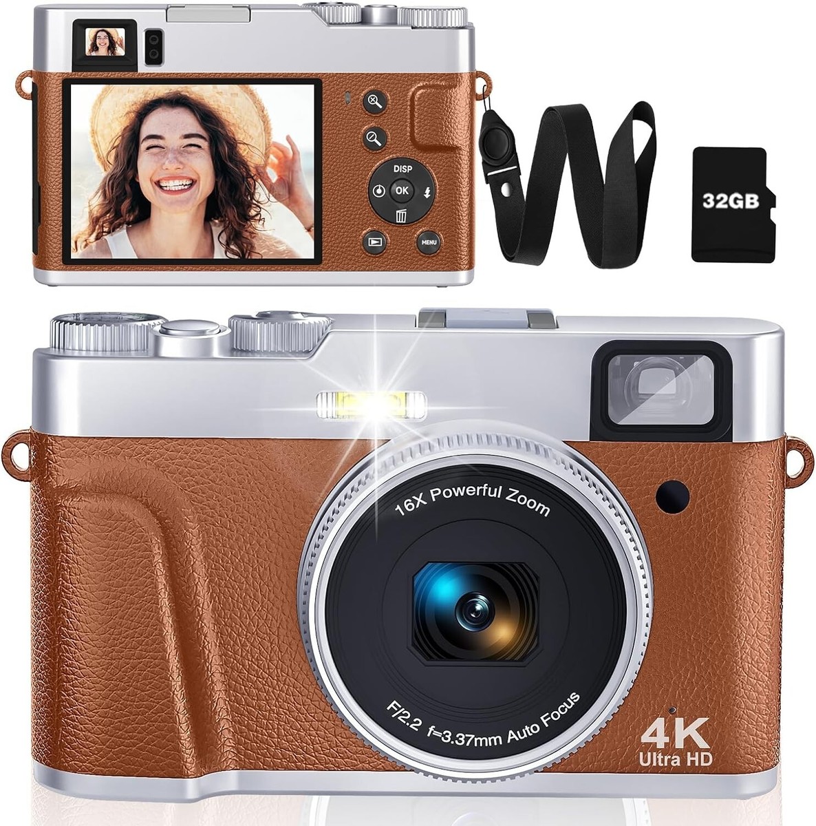 4K Digital Camera for Photography Autofocus, 48MP 16X Digital Zoom