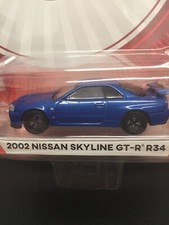 1:64 Greenlight 2001 Nissan Skyline GT-R  R34 / Bayside Blue