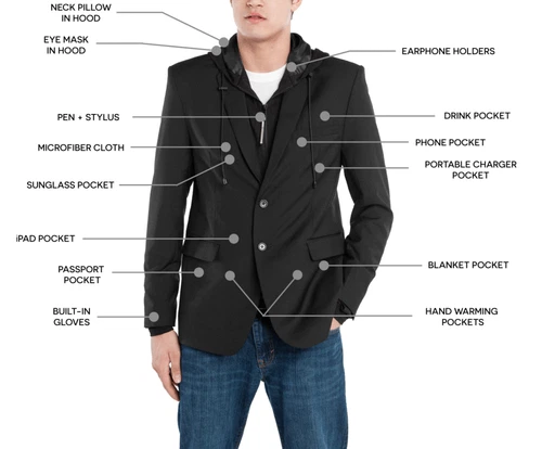 New BAUBAX Men's Black Blazer - Choice of Size   - product listing photo