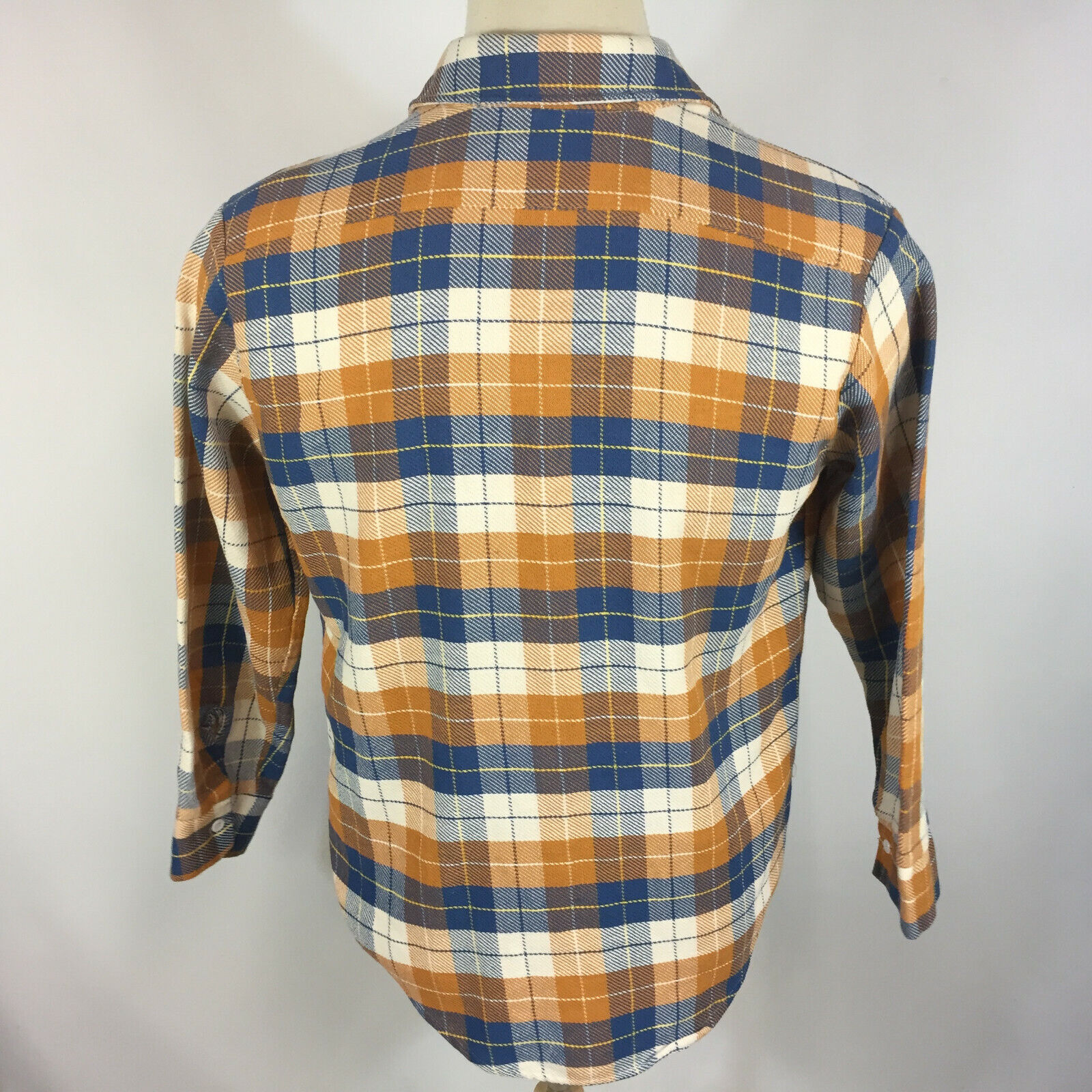 Rare Vintage 60s 70s Big Mac JC Penneys Flannel Plaid Work Shirt Distressed  USA