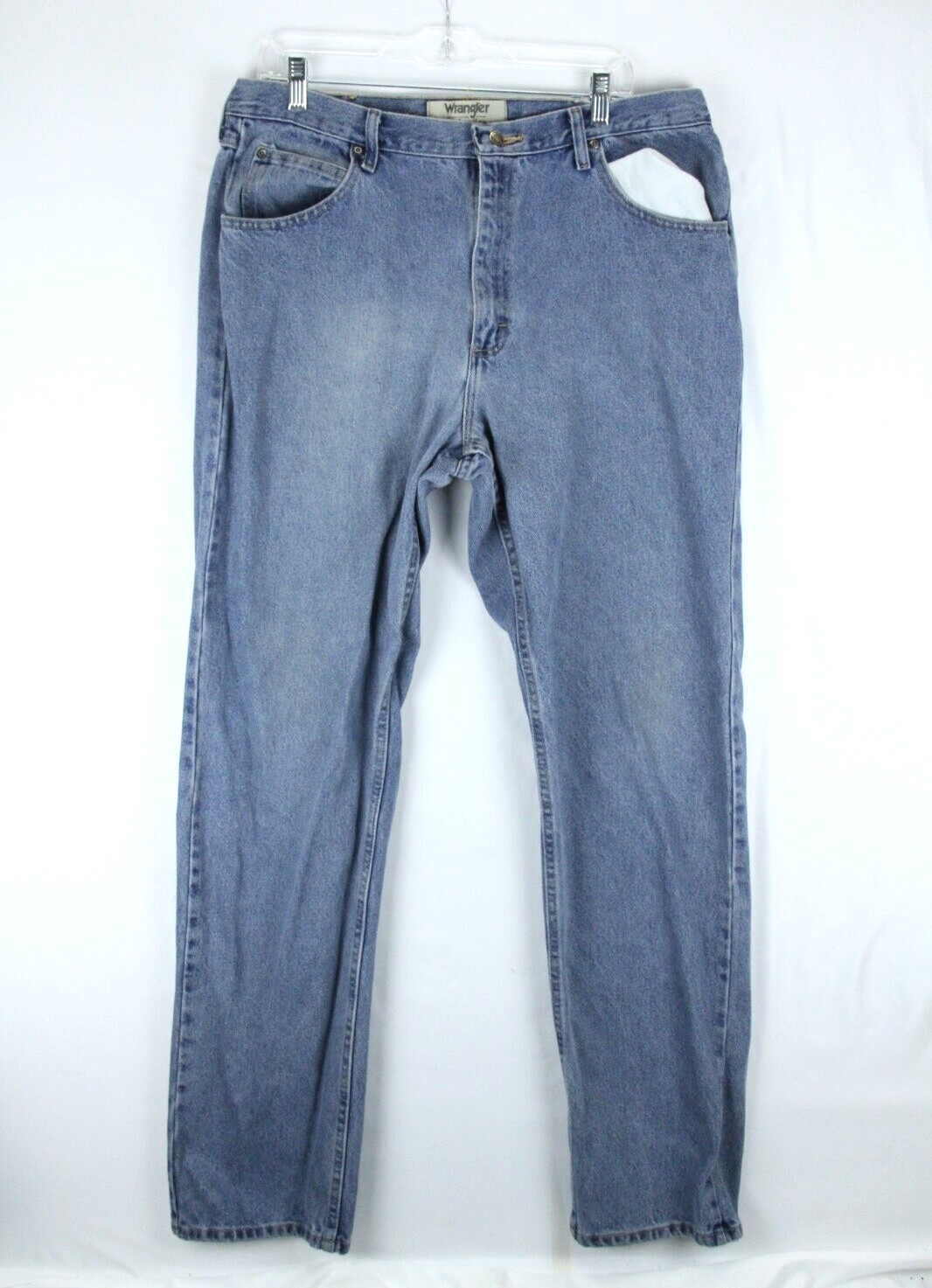 Mens Size 36x36 Blue Denim Zip Fly Cotton Zm200sd