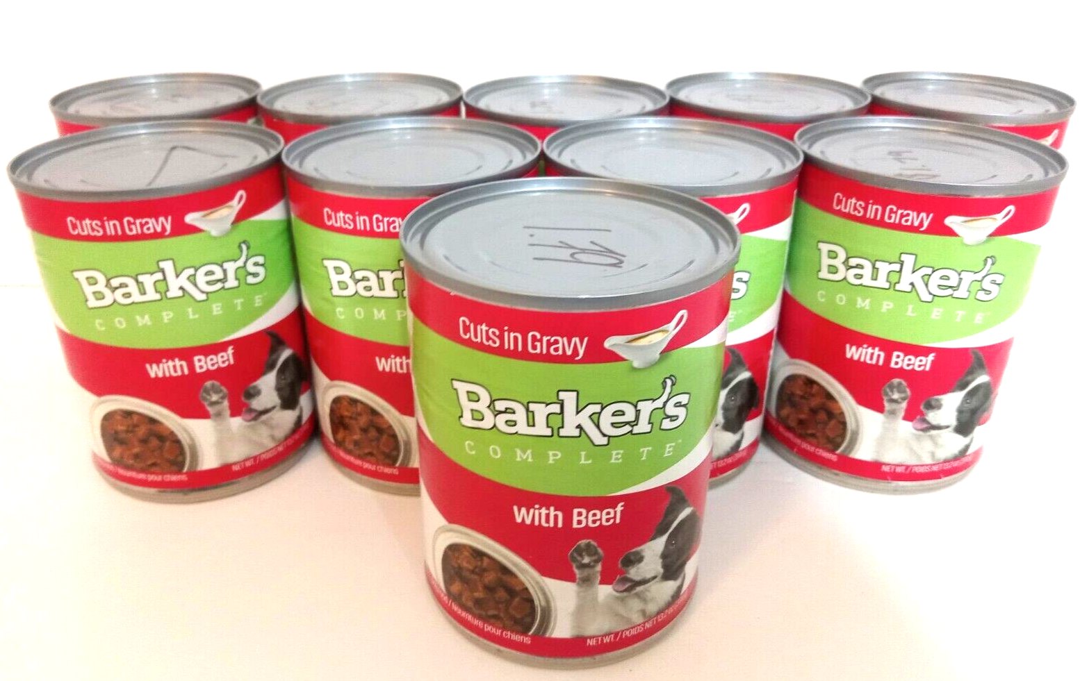 Barkers Complete Dogfood Cuts In Gravy With Beef Set Of 10 13.2 Oz Expires 11/25