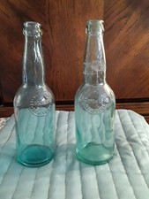 2 Early Jacob Ruppert Brewer Green Beer Bottles