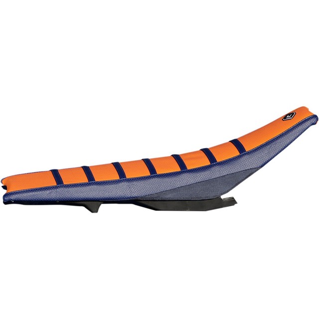 FLU Designs Inc. 55505 Pro Rib Seat Cover, Dark Blue/Orange/Dark