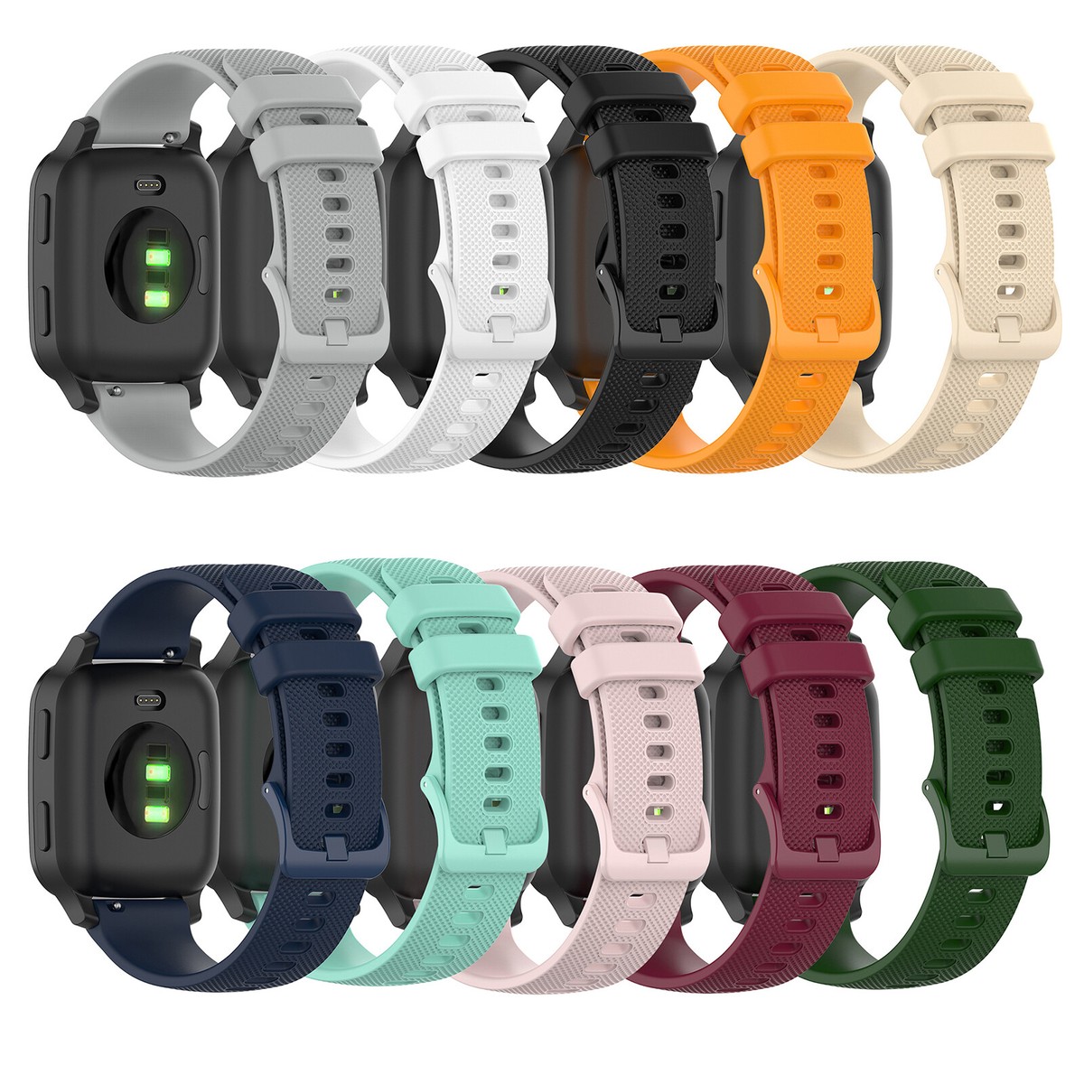 Magnetisches Ersatzarmband Für Garmin – 20 Mm, Silikon, Kompatibel Mit Venu 2 Plus, Sq, Vivoactive 3, Forerunner 245