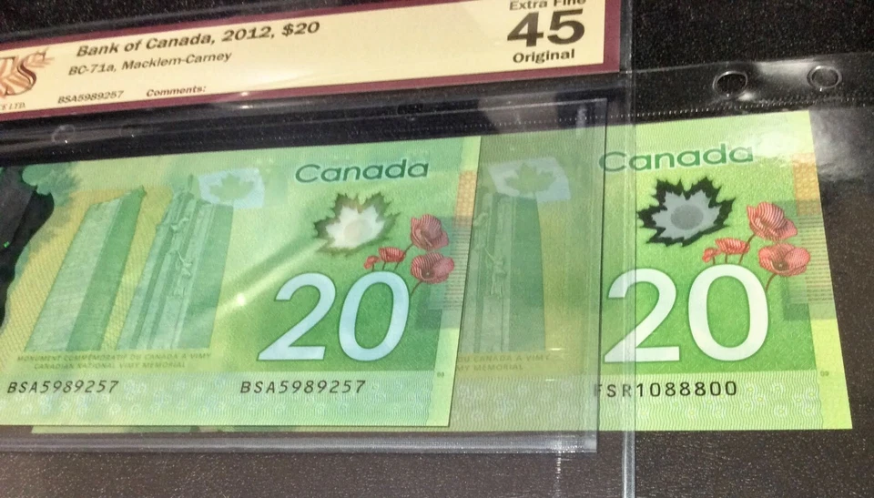 BCS CERT-COLOR VARIEDADE Coloração Exclusiva Azul Verde nas Costas somente Canadá 2012 - Imagem 2 de 4