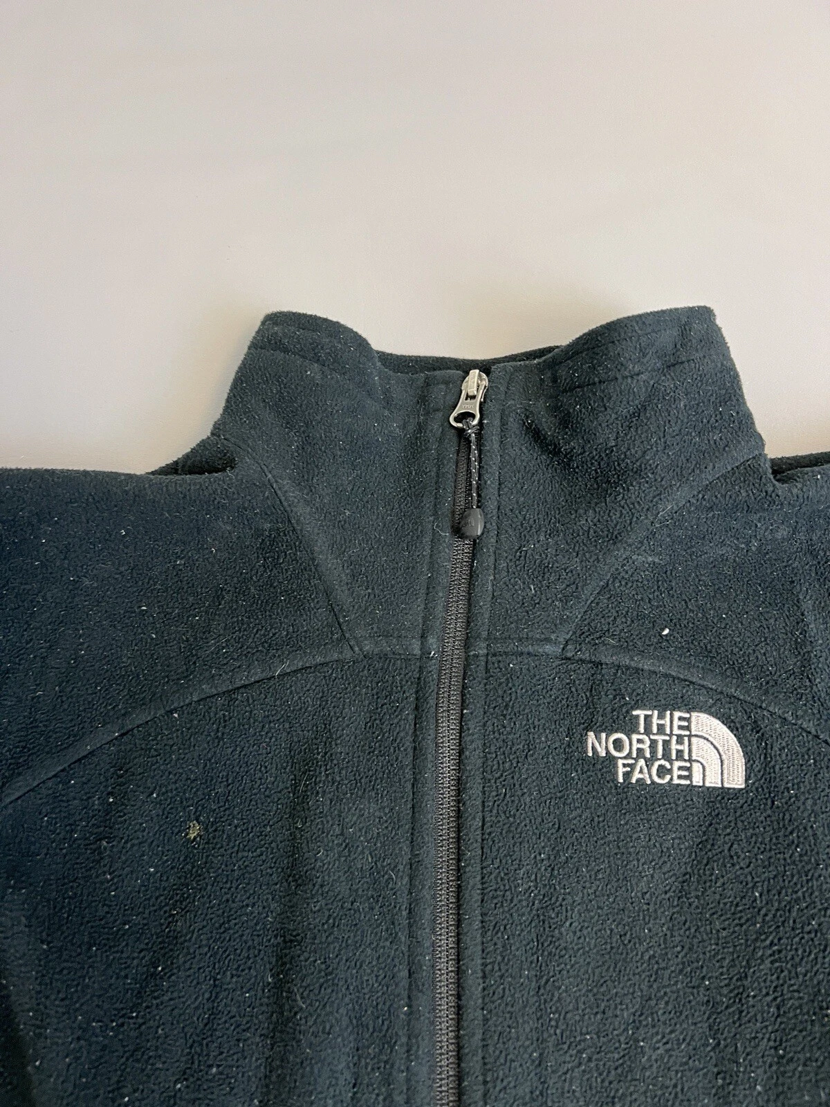 north-face windwall fleece full zip pockets logo jacket