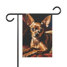 Russian Toy Terrier Dog Garden Flag