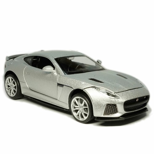 Jaguar F-Type 1:32 Scale Model Car Diecast Toy Vehicle Collection Gift Silver - Picture 3 of 12