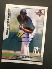 Minnesota Twins MATT CANTERINO autographed 2021 Choice Cedar Rapids Kernels