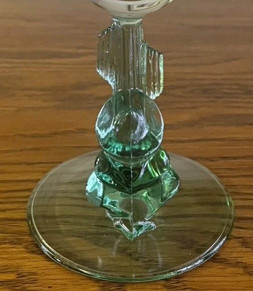 Juego de 2 vasos Margarita verde cristal D'Arques siesta cactus hombre dormido Foto 4 de 4