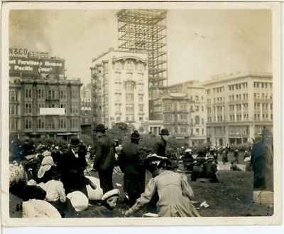 USA, 1906 San Francisco Erdbeben Vintage Silberdruck. The 1906 San Francisco