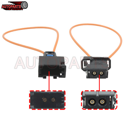 2X Car Fiber MOST optical optic loop bypass Male Female Adapter Cable Test Tool